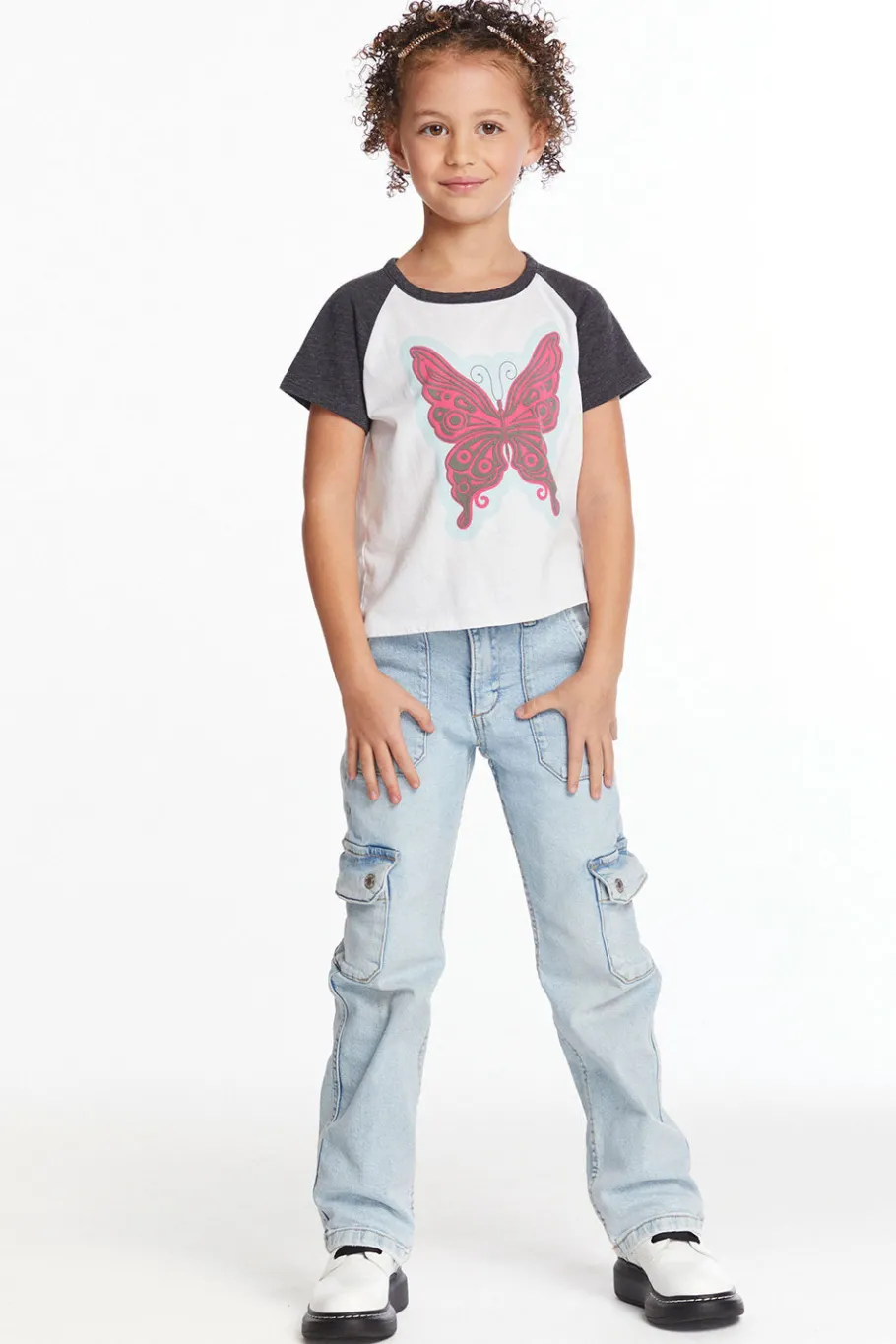 Discount Chaser Brand Butterfly Girls Tee