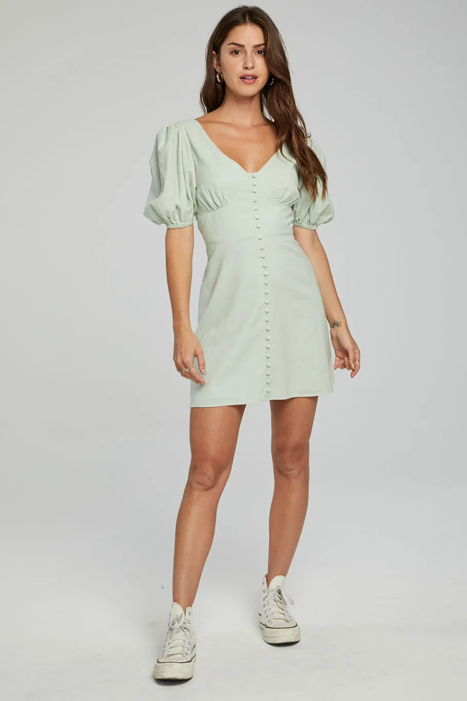 Online Chaser Brand Calamigos Mini Dress - Sage