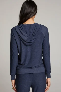 Shop Chaser Brand Canopy Long Sleeve Raglan Zip Up Hoodie