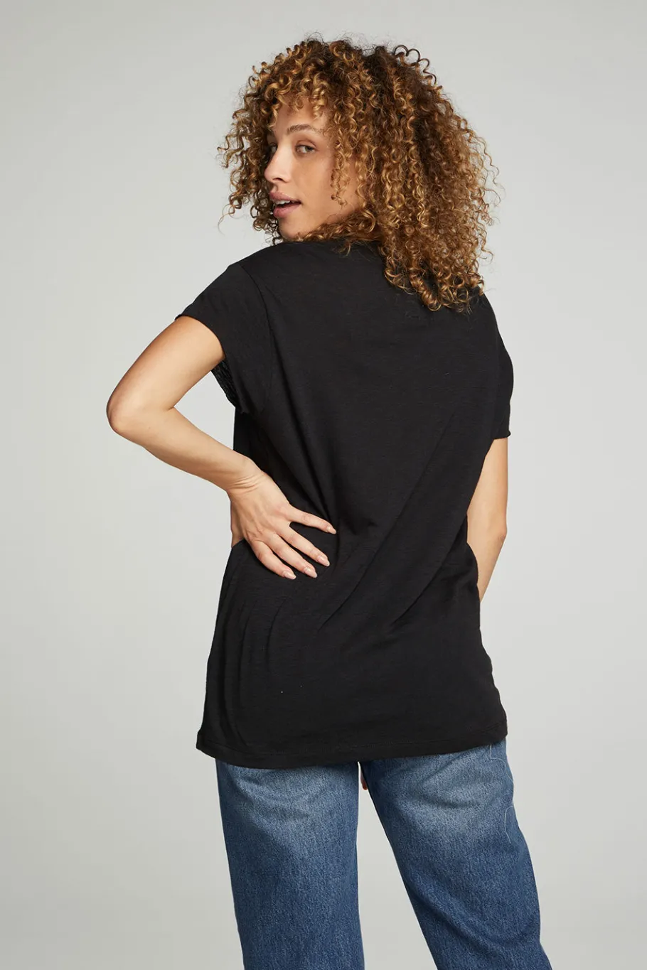 Flash Sale Chaser Brand Cap Sleeve Crew Neck Tee