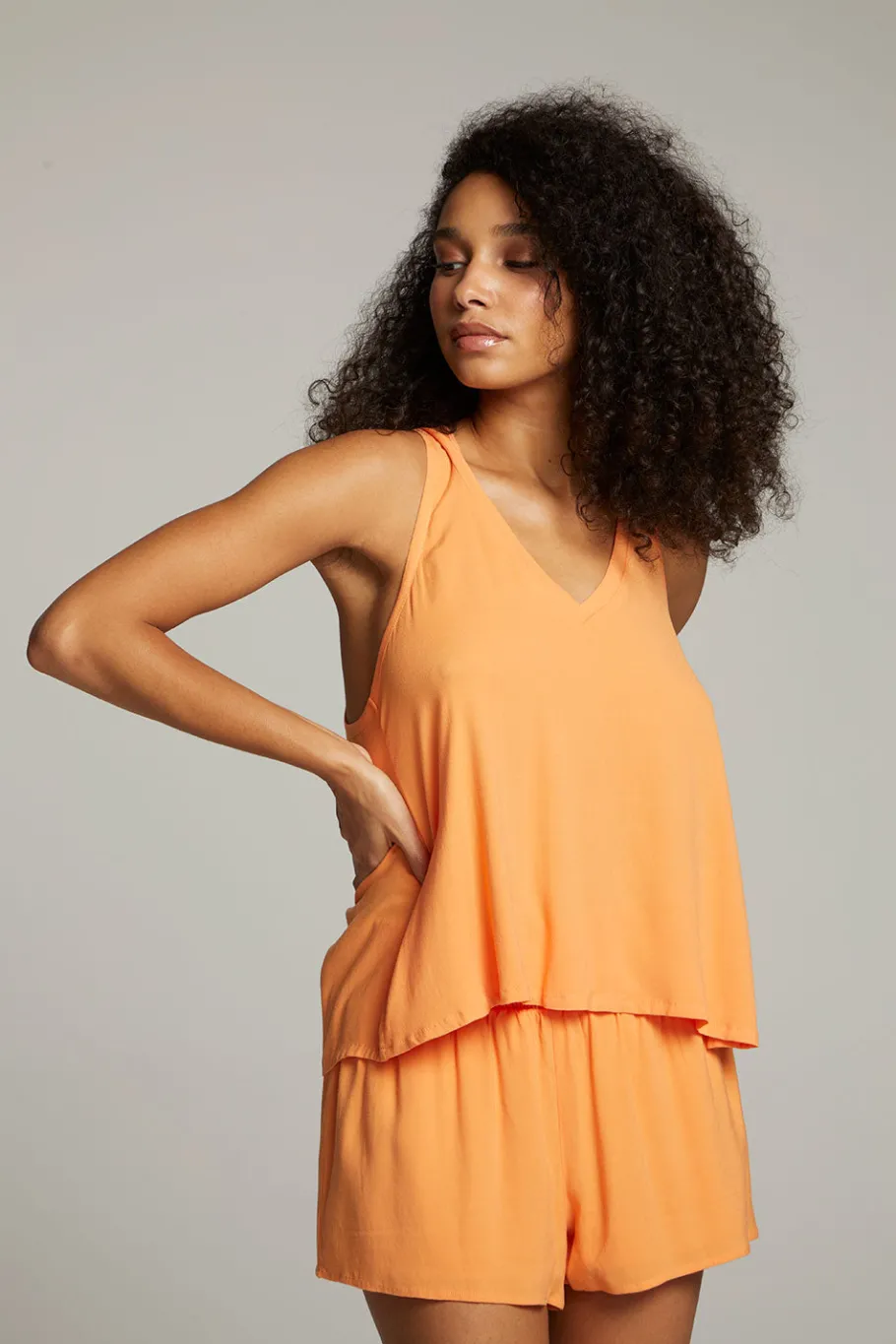 Shop Chaser Brand Carmel Tangerine Tank Top