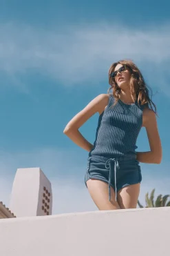 Clearance Chaser Brand Carnaby Washed Indigo Tank Top