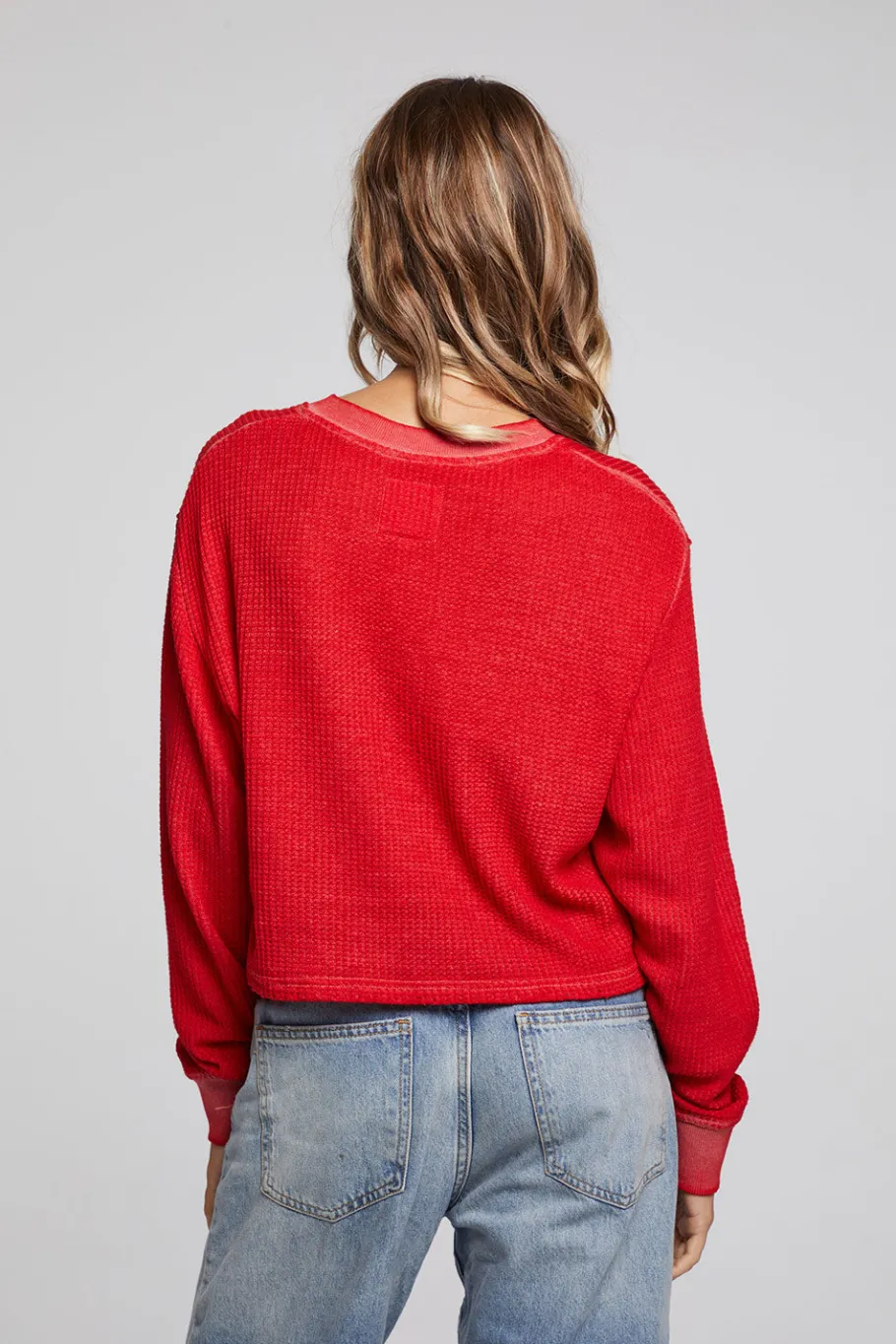 Best Sale Chaser Brand Casey Crimson Henley