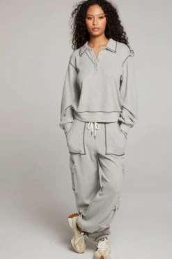 New Chaser Brand Church Heather Grey Long Sleeve