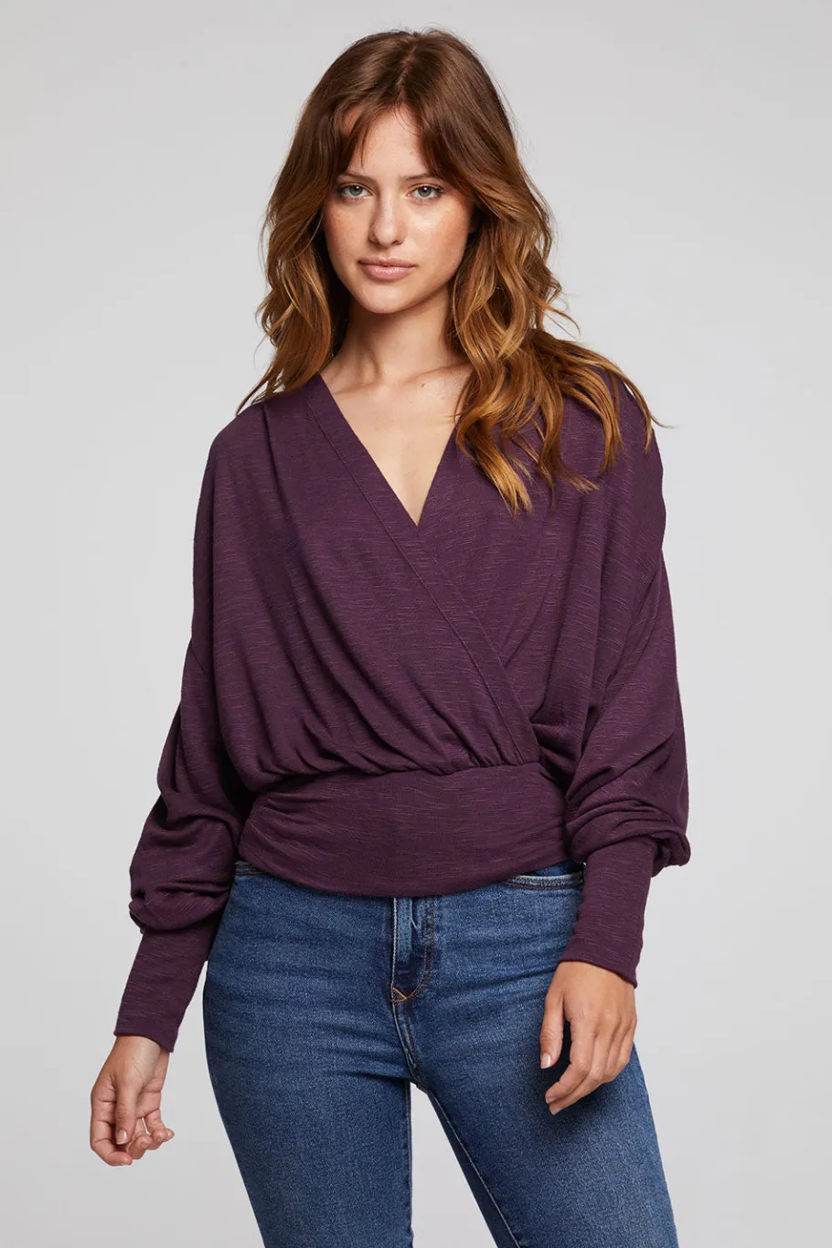 Cheap Chaser Brand City Plum Perfect Blouse