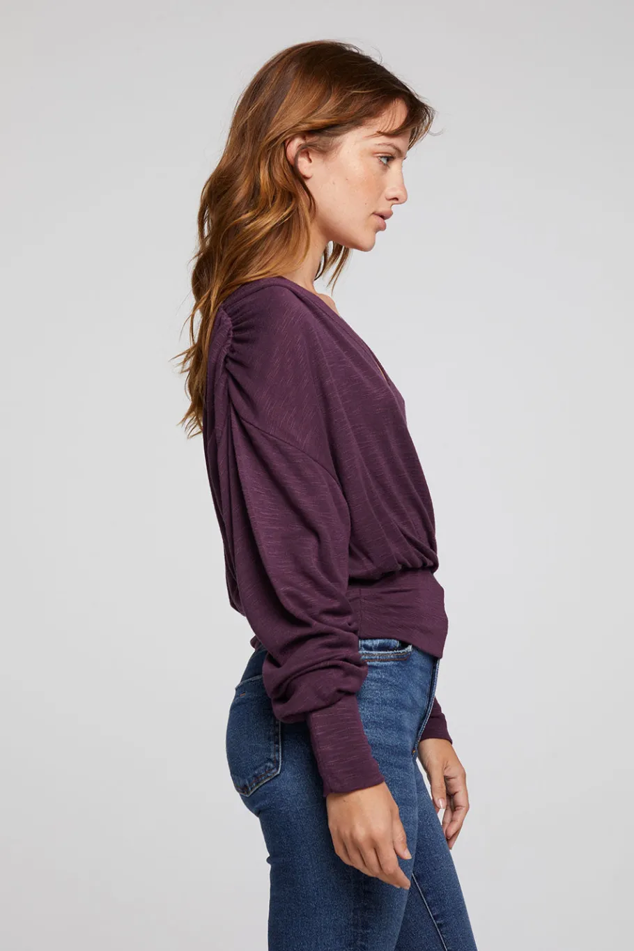 Cheap Chaser Brand City Plum Perfect Blouse