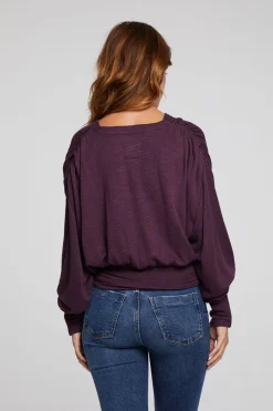 Cheap Chaser Brand City Plum Perfect Blouse