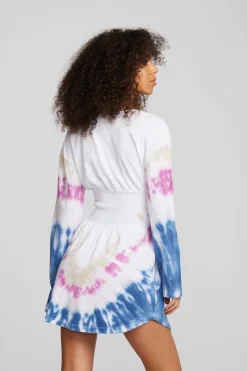 Hot Chaser Brand Coast Cotton Jersey Long Sleeve Mini Dress