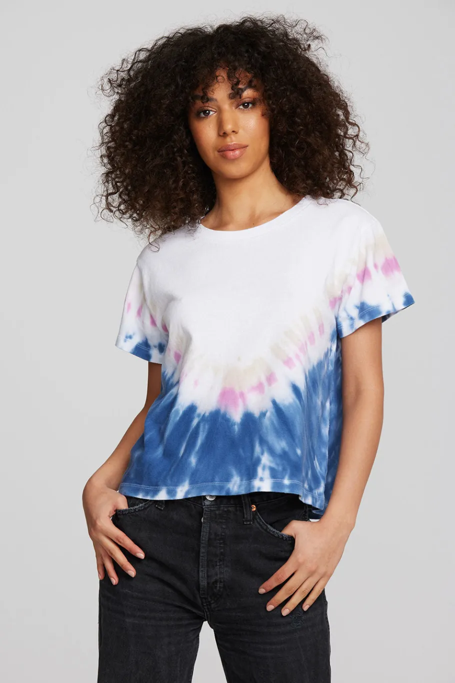 Cheap Chaser Brand Coast Cotton Jersey Oversized Crew Neck Tee
