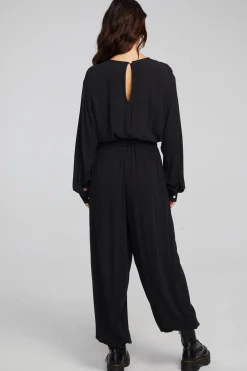 Cheap Chaser Brand Colette Shadow Black Jumpsuit