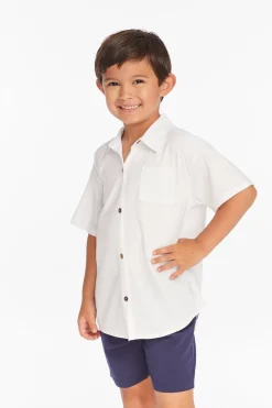 Shop Chaser Brand Collared White Button Down Boys Shirt