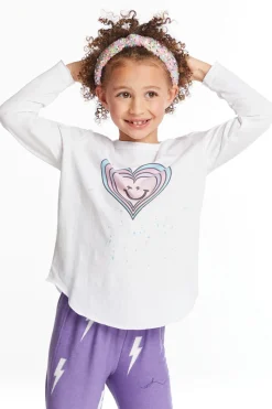 Store Chaser Brand Colorful Heart Girls Long Sleeve