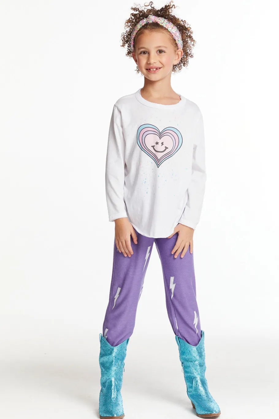Store Chaser Brand Colorful Heart Girls Long Sleeve