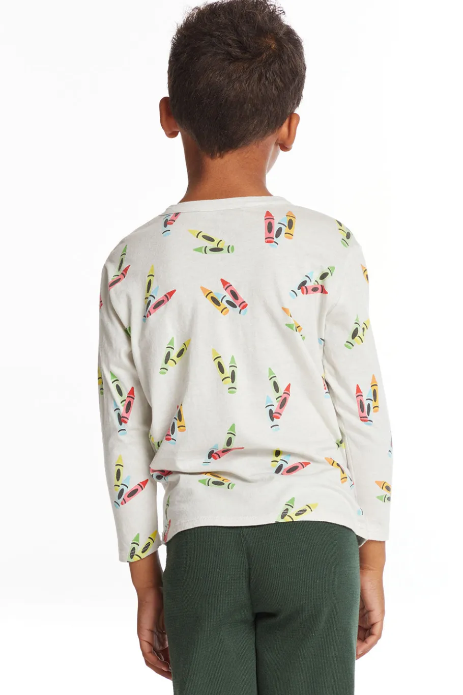 Best Sale Chaser Brand Coloring Time Boys Long Sleeve Crew Neck Tee
