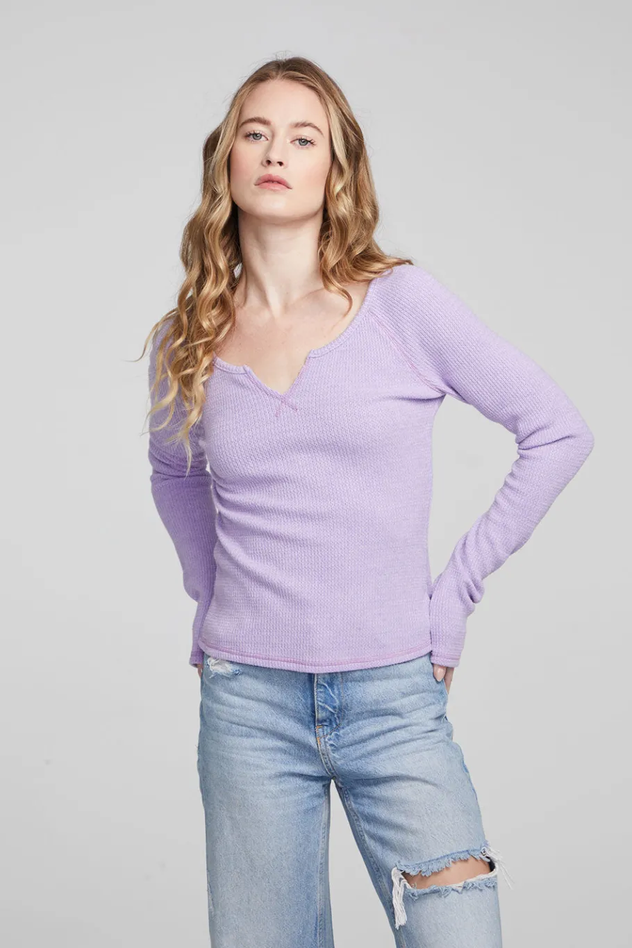 Shop Chaser Brand Cooper Digital Lavender Long Sleeve