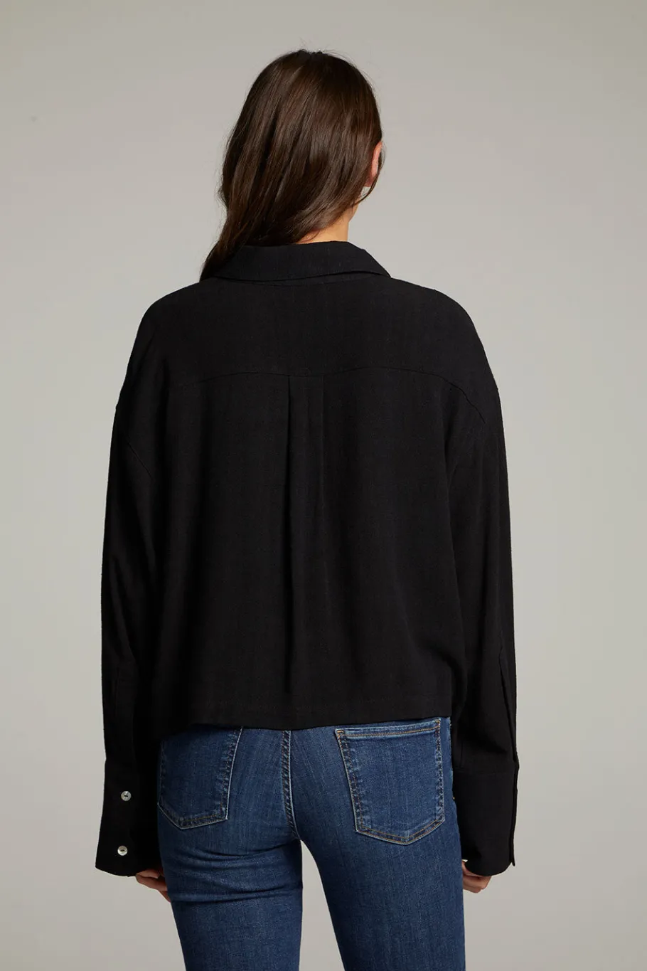 Fashion Chaser Brand Coral True Black Button Up Top