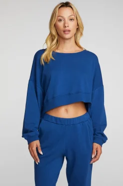 Store Chaser Brand Cotton Fleece Crewneck Pullover With Rib