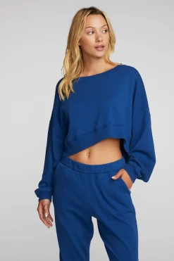 Store Chaser Brand Cotton Fleece Crewneck Pullover With Rib