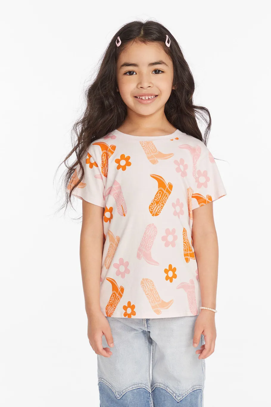 Flash Sale Chaser Brand Cowgirl Boots Girls Tee