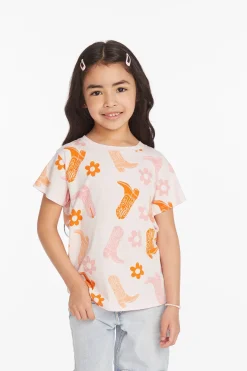 Flash Sale Chaser Brand Cowgirl Boots Girls Tee