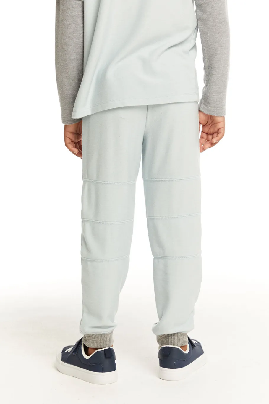 Outlet Chaser Brand Cozy Knit Blue Bird Pant With Seamed Panels