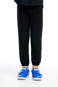 Fashion Chaser Brand Cozy Knit Poplin Blocked Track Pant