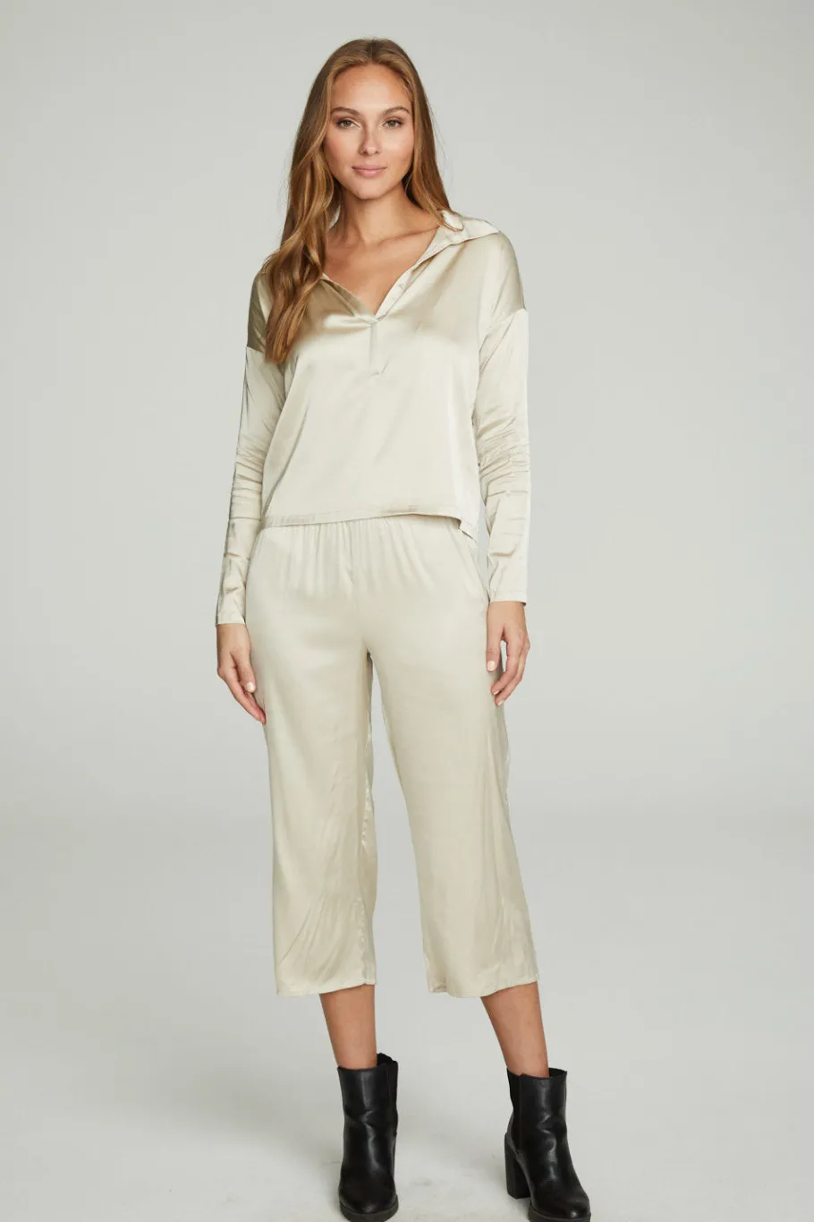 New Chaser Brand Cropped Wide Leg Culotte