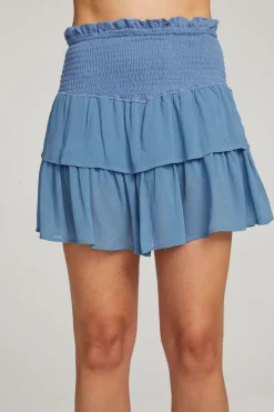 Cheap Chaser Brand Cruz Vintage Blue Mini Skirt