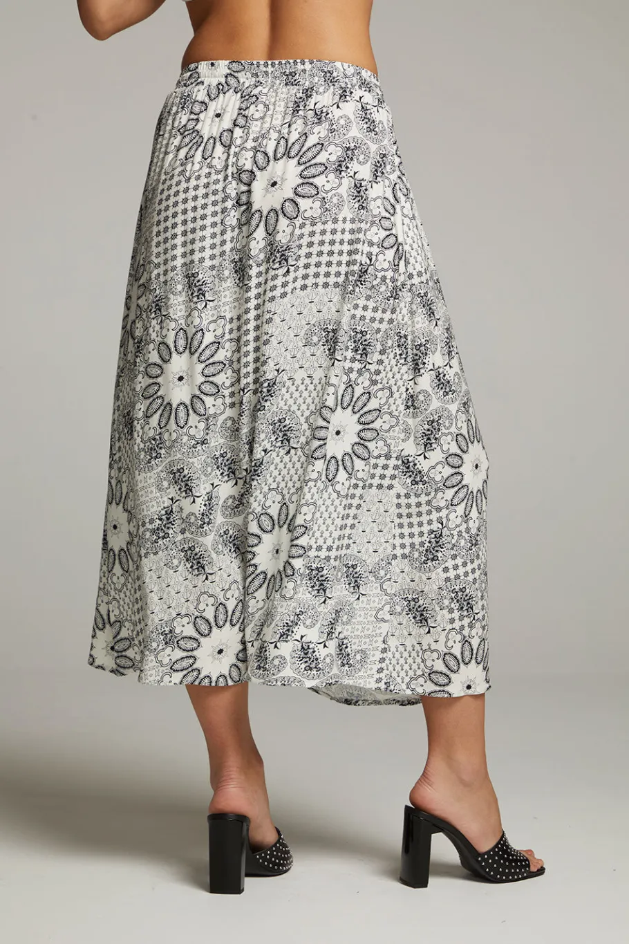 Flash Sale Chaser Brand Darby Paisley Bandana Midi Skirt