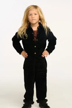 New Chaser Brand David Raven Black Corduroy Jumpsuit