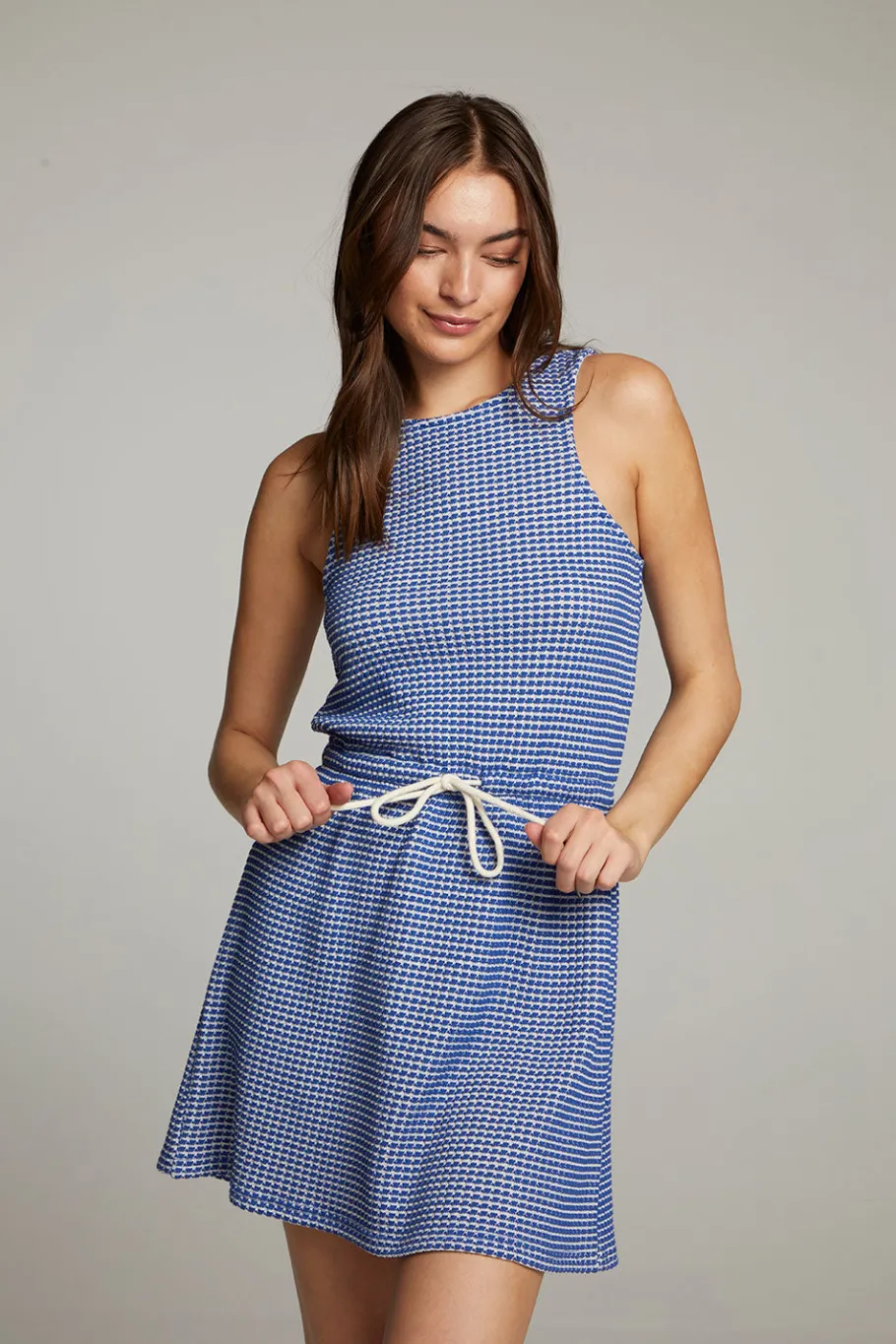 Online Chaser Brand Delray Cobalt Blue Mini Dress