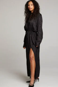 Sale Chaser Brand Denverr Licorice Maxi Dress