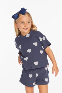 Hot Chaser Brand Devin Beach Hearts Girls Tee