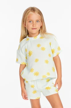 Best Chaser Brand Devin Powder Blue Daisy Girls Tee