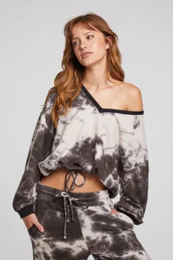 Sale Chaser Brand Diamond Rock Cropped Pullover