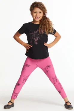 Sale Chaser Brand Dino Time Girls Crew Neck Tee