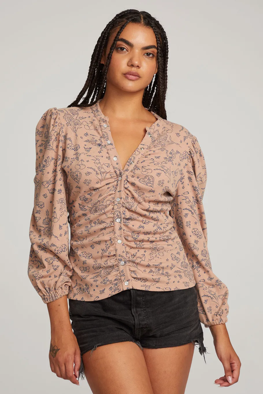 Store Chaser Brand Ditsy Print Long Sleeve