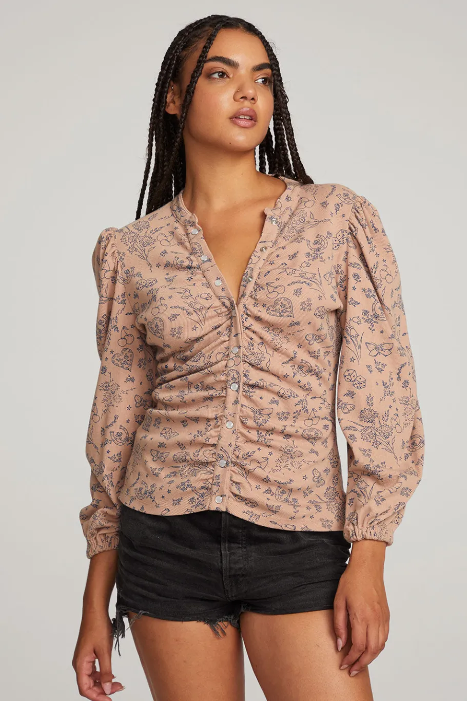 Store Chaser Brand Ditsy Print Long Sleeve