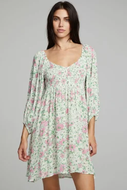 New Chaser Brand Dolce Mini Dress - Daisy Floral Print