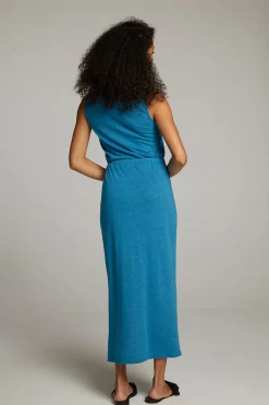 Discount Chaser Brand Durangoo Blue Danube Maxi Dress