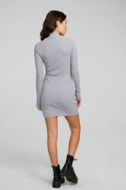 Cheap Chaser Brand Edita Silver Grey Mini Dress