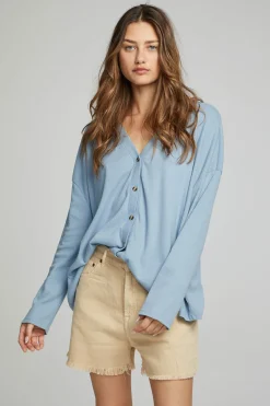 Best Chaser Brand Electric Button Down - Faded Denim