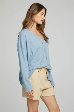 Best Chaser Brand Electric Button Down - Faded Denim