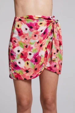 Shop Chaser Brand Elena Poppy Floral Mini Skirt