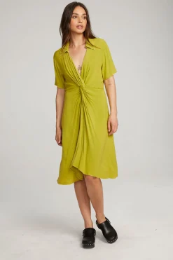 Cheap Chaser Brand Elsa Citron Midi Dress