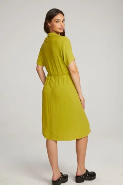 Cheap Chaser Brand Elsa Citron Midi Dress