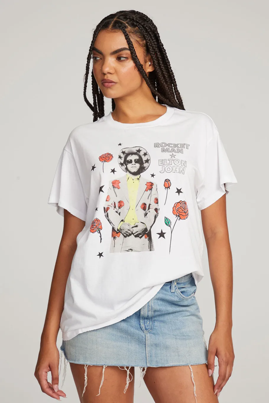 Clearance Chaser Brand Elton John Rocket Man Tee