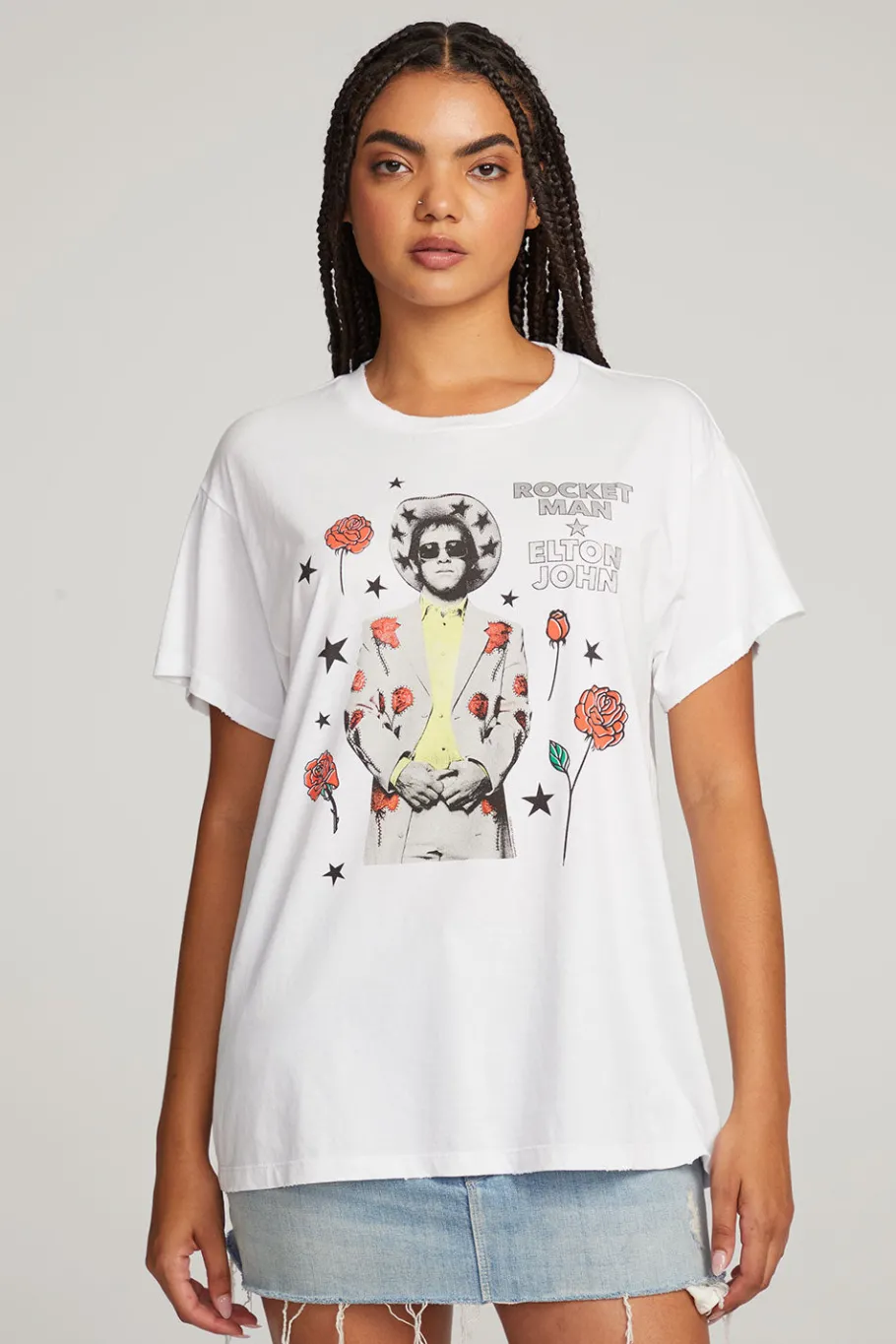 Clearance Chaser Brand Elton John Rocket Man Tee