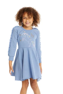 Clearance Chaser Brand Embroidery Unicorn Dress