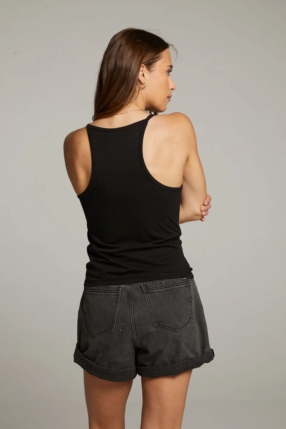 Best Chaser Brand Emma Black Tank Top